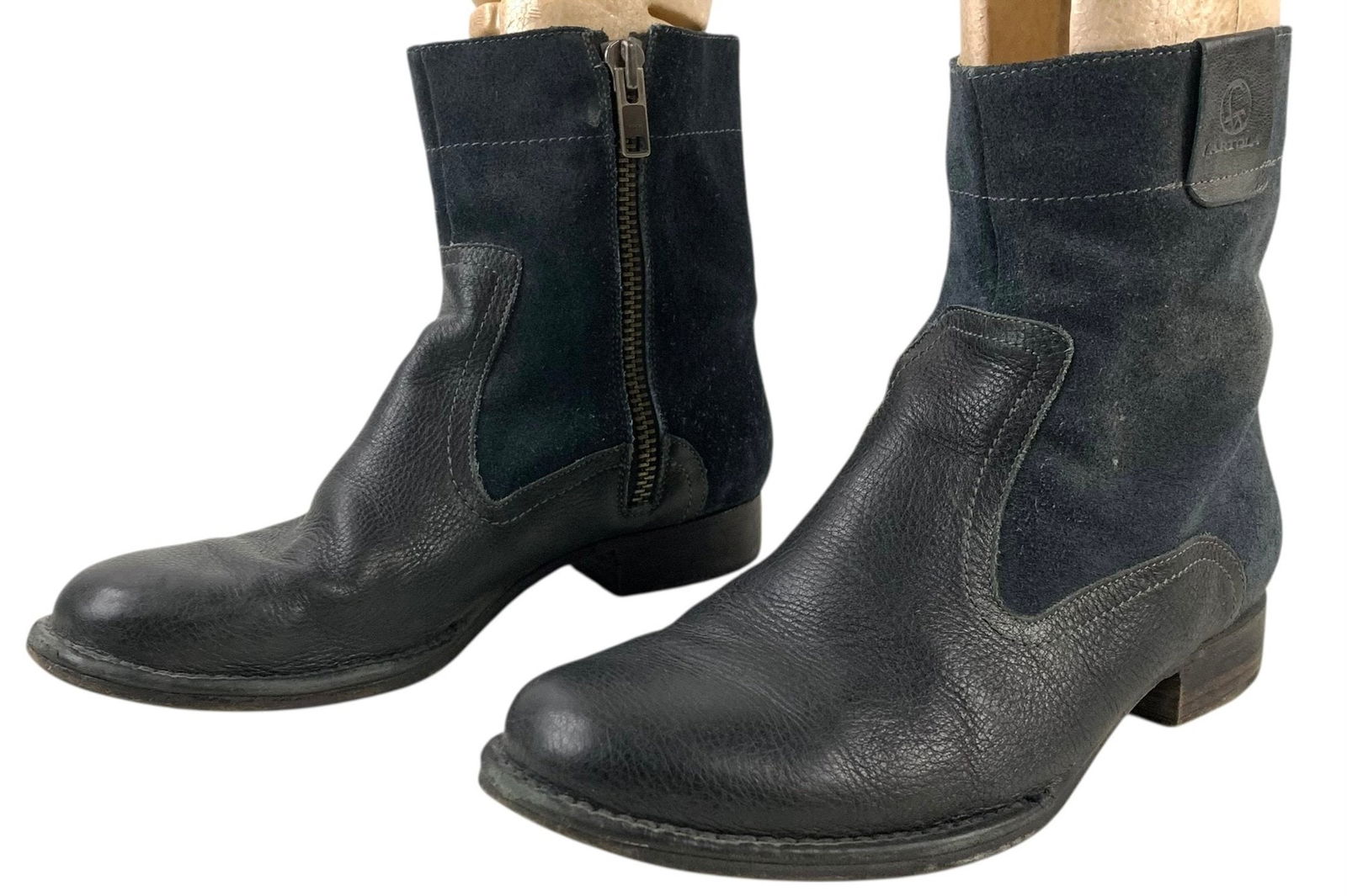 J. Artola Coleman Black Suede Leather Boots (Men's Size 10D) - #S2-4 (1 of 9)