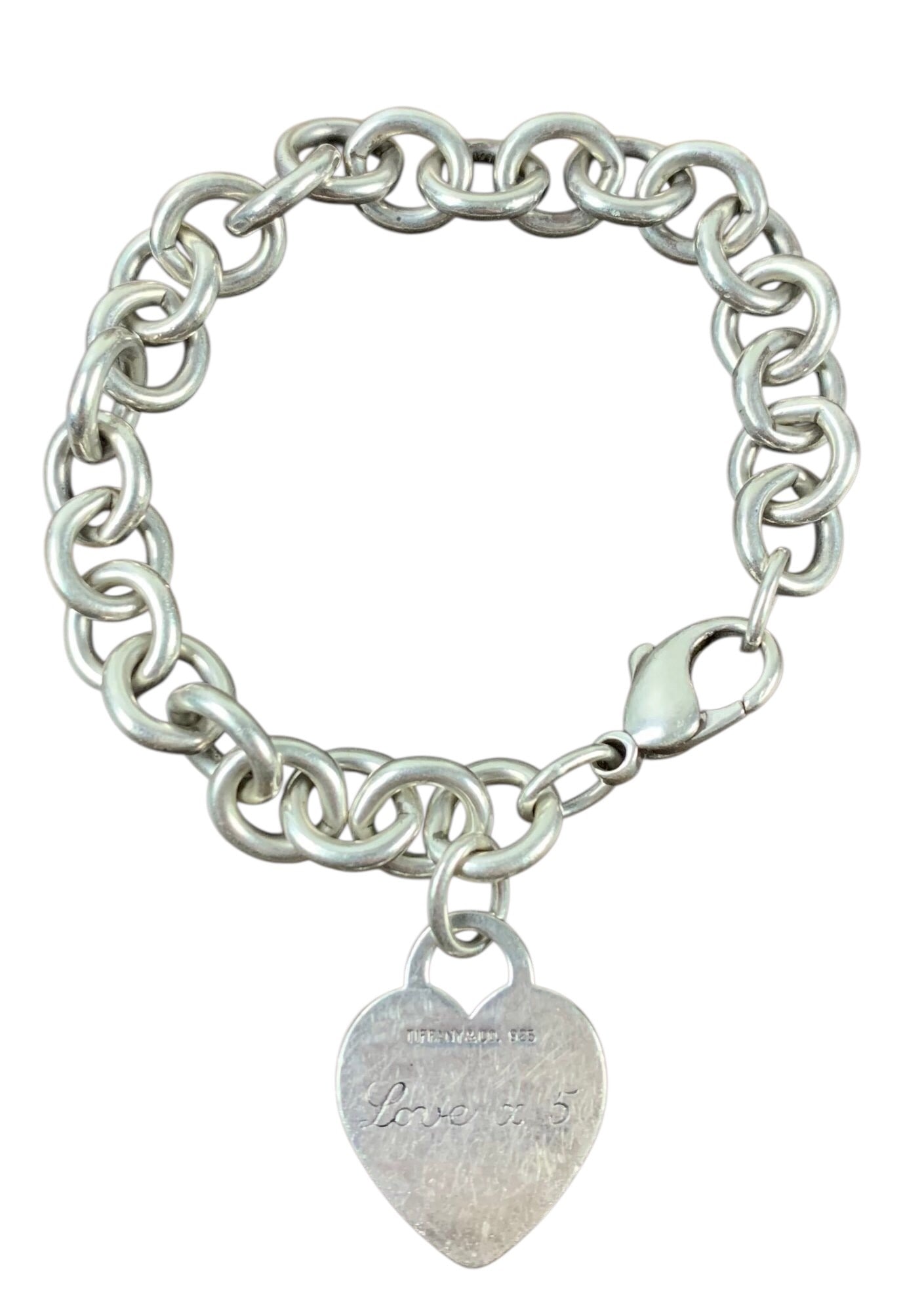 Tiffany & Co. Sterling Silver Heart Bracelet (35.8 GRAMS) - #JC-B (1 of 7)