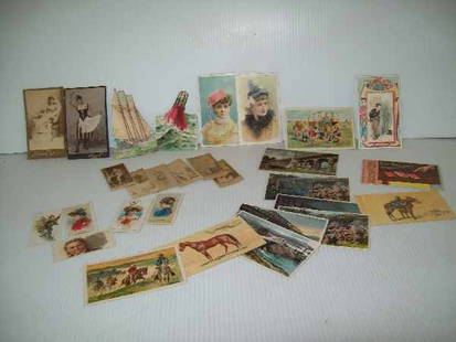 Tobacco cards: Tobacco cards 17 Long cuts. Honest long cut. Largest measures 4.5 inches, smallest measures 2 inches