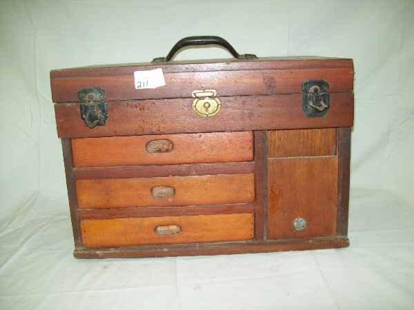 Tool box: Machinist tool box, 18 inches wide x 12 inches high