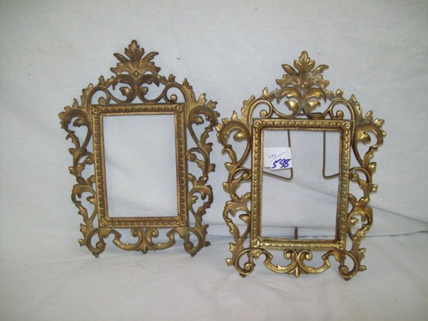FRAMES: BRASS ORNATE PICTURE FRAMES