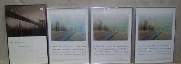 ART: 4 POSTERS PHOTOS BY ROBERT BURLEY LEE FRIEDLANDER, GEOFFREY JAMES PLEXI SCUFFS/FRAME SCUFFS 30 1/2 X 20 1/2W