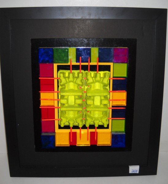 MODERN ART: MODERN ART PLASTIC MODULES ATTRIBUTED TO ANGELO MARFISI. 23 INCHES X 25 INCHES. CALL 845-457-7550 OR EMAIL STERLINGAUCTION@AOL.COM FOR FULL CONDITION REPORT, SHIPPING/PACKING QUOTES PRIOR TO BIDDING. 