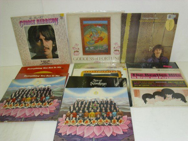 RECORD ALBUMS: 12 RECORD ALBUMS INCLUDING THE BEATLES; GEORGE HARRISON. 2 IMPORTED. USED CONDITION. CALL 845-457-7550 OR EMAIL STERLINGAUCTION@AOL.COM FOR FULL CONDITION REPORT, SHIPPING/PACKING QUOTES PRIOR TO BIDD