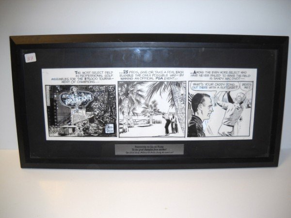 CARTOON: 1965 THE CHICAGO TRIBUNE MACDIVOT CARTOON BY MEL KEEFER & JORDAN LANSKY. 19 INCHES X 6 1/2 INCHES.