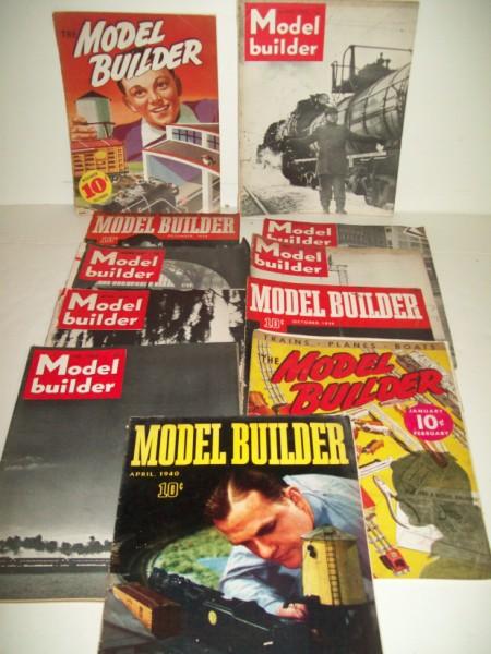 MAGAZINES: 11 MODEL BUILDER MAGAZINES. FOXING; TEARS. ALL SALES ARE FINAL, ITEMS ARE SOLD "AS IS". FOR COMPLETE CONDITION REPORT CONTACT AUCTION HOUSE BY EMAIL PRIOR TO BIDDING 2 DAYS BEFORE AUCTION DATE.