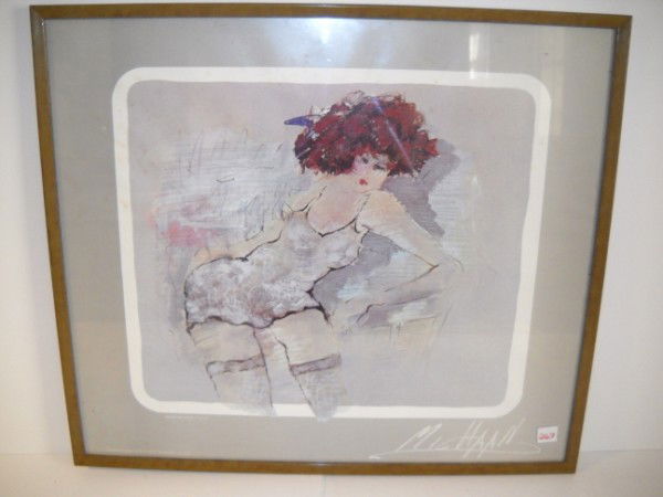 POSTER: POSTER BY MOSHE MICHAAN TITLED "LOLA", 1982. FRAMED MEASURES 29 1/2 INCHES X 25 1/2 INCHES. All property is sold "AS IS", "WHERE IS", and ALL SALES ARE FINAL. There are NO REFUNDS, NO EXCHANGES. ALL A