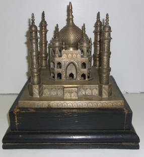 TAJ MAHAL LAMP: TAJ MAHAL LAMP. NEEDS WIRING. SCRATCHES; PAINT LOSS TO BASE. 10 1/2 INCHES HIGH X 10 INCHES WIDE X 10 1/2 INCHES DEEP. All property is sold "AS IS", "WHERE IS", and ALL SALES ARE FINAL. There are NO