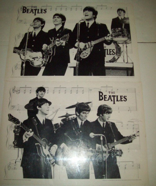BEATLES POSTER: 2 1982 THE BEATLES POSTERS. 23 INCHES X 17 INCHES. All property is sold "AS IS", "WHERE IS", and ALL SALES ARE FINAL. There are NO REFUNDS, NO EXCHANGES. ALL ARTWORK, PAINTINGS, ENGRAVINGS, LITHOGRAPH