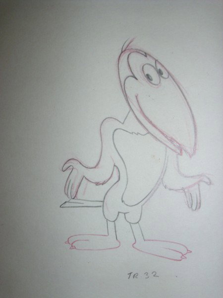 DRAWING: ORIGINAL TERRY TOONS DRAWING ON PAPER OF HECKLE/JECKLE. MEASURES 16 INCHES WIDE X 12 INCHES WITH MATTE. All property is sold "AS IS", "WHERE IS", and ALL SALES ARE FINAL. There are NO REFUNDS, NO EXCH