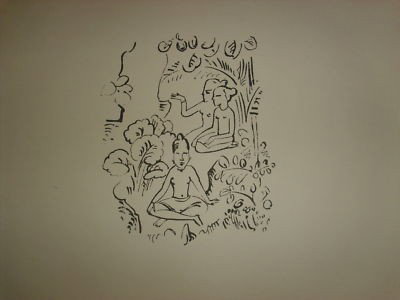 BOOK: RARE ORIGINAL 1919 MAX PESCHSTEIN REISEBILDER ITALIEN - SUDSEE (Travel pictures. Italy - the South Pacific; 50 Lithographies) HARDCOVER BOOK WITH 50 BLACK & WHITE LITHOGRAPHS, 263/800; PENCIL SIGNED. 