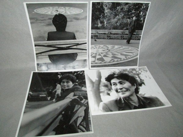 PHOTOS: 4 YOKO ONO PHOTOS BY DAVID M. SPINDEL. 11 INCHES X 14 INCHES.