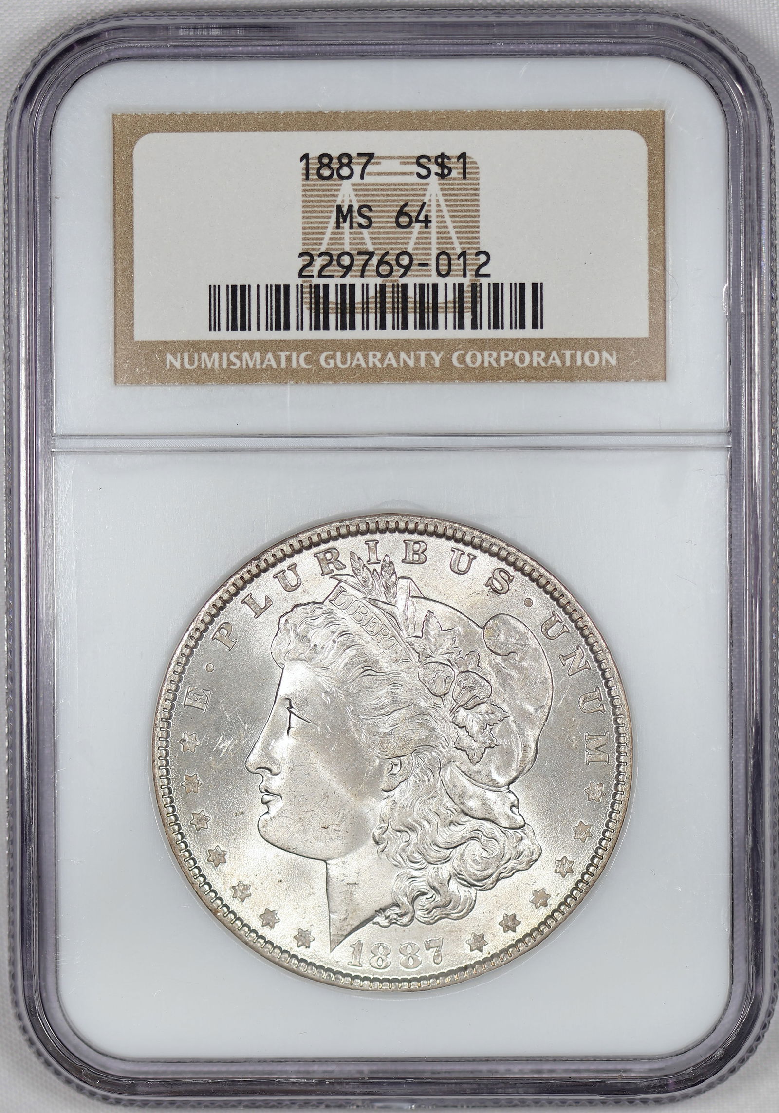 1887 MS 64 NGC OLD HOLDER Morgan Silver Dollar (1 of 2)