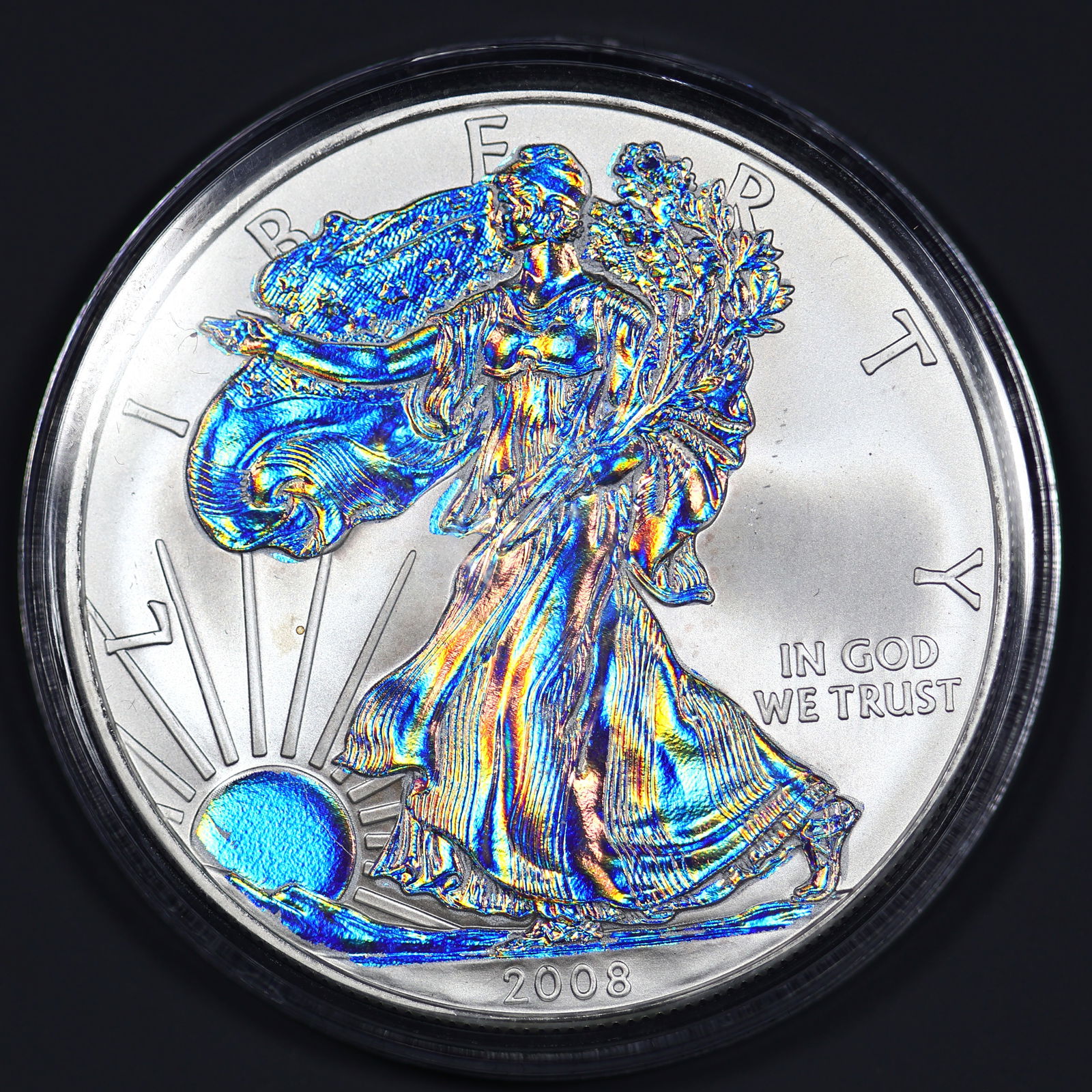 2008 Hologram American Silver Eagle ASE .999 1oz (1 of 2)