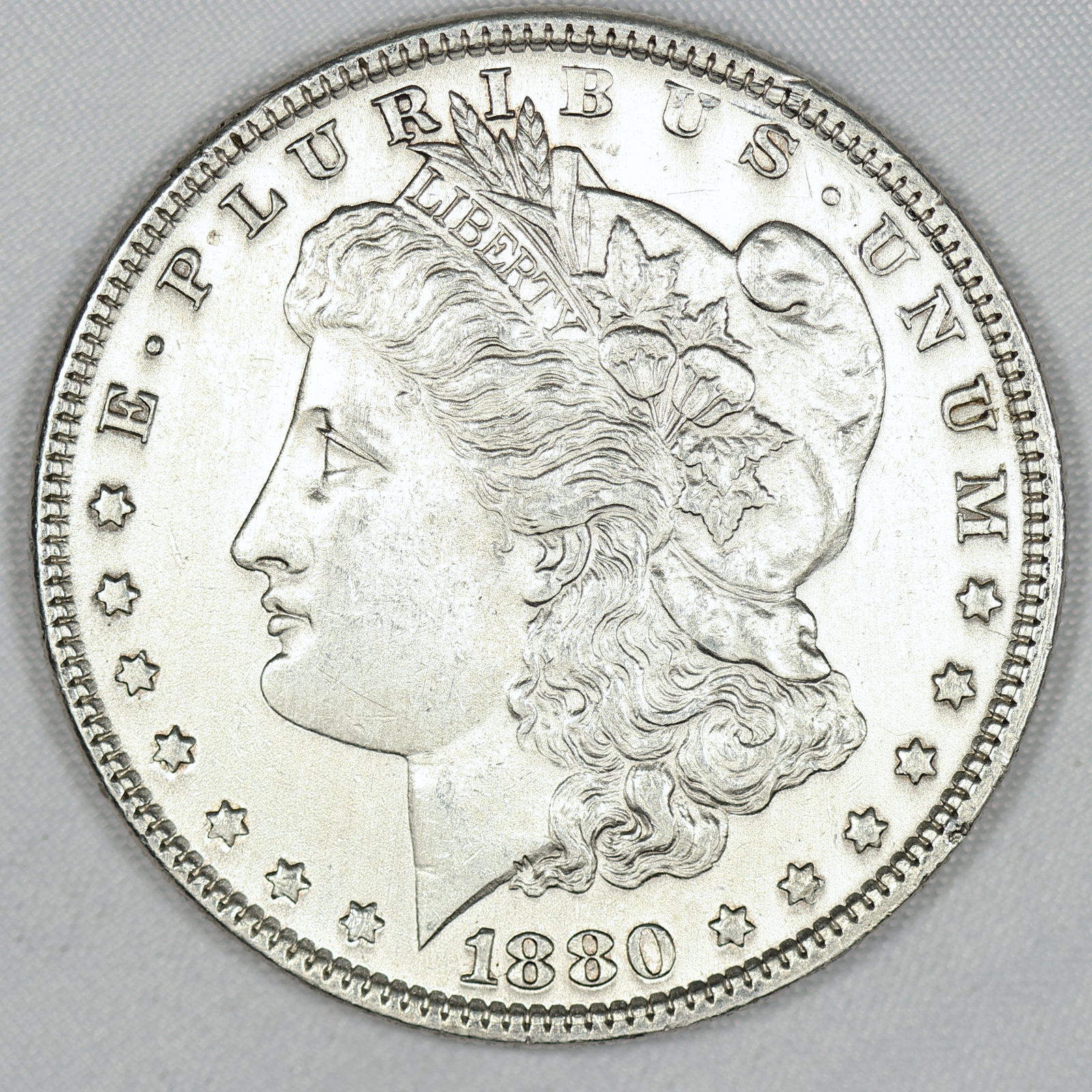 1880 BU Morgan Silver Dollar  (1 of 2)