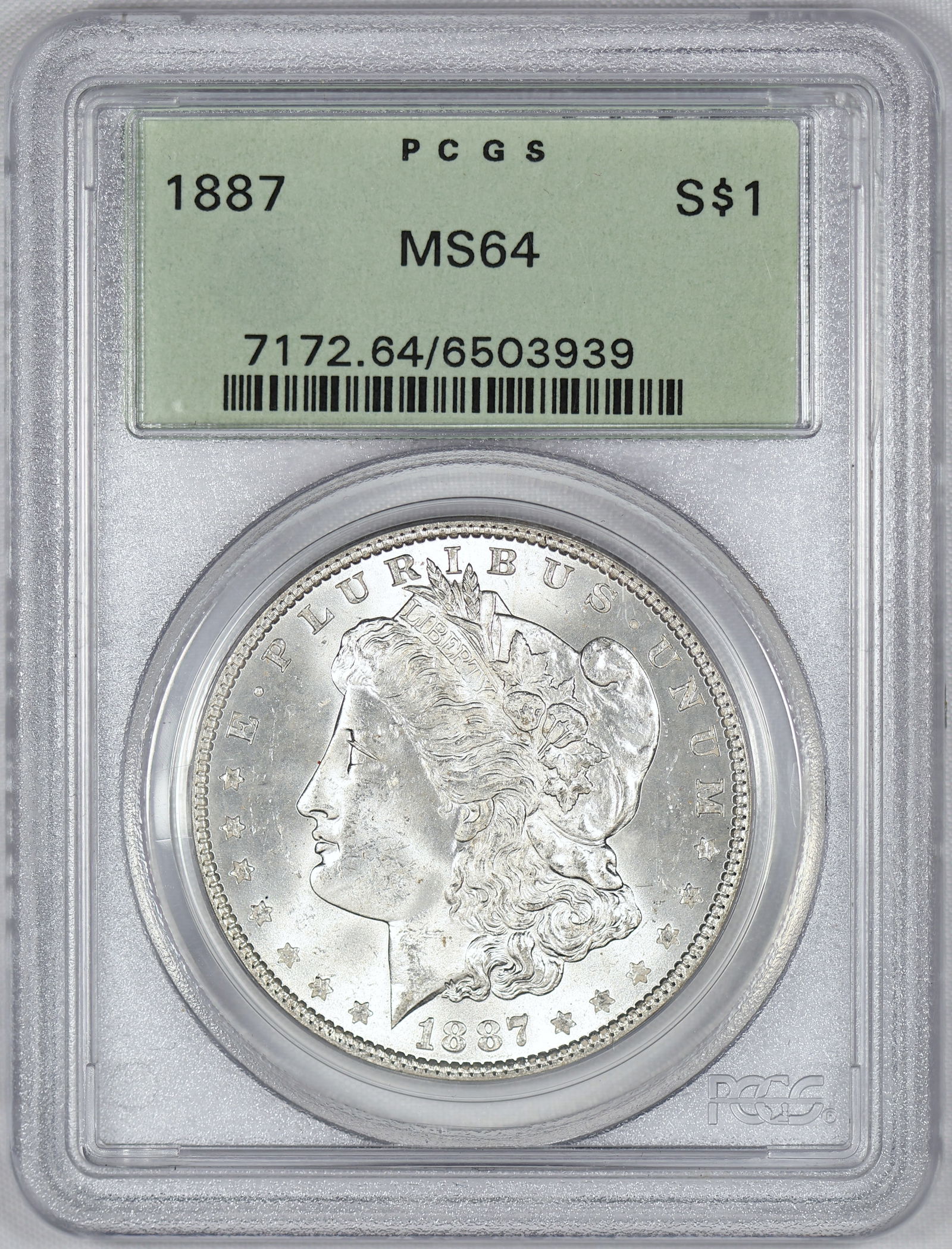 1887 MS 64 PCGS OLD HOLDER Morgan Dollar (1 of 2)