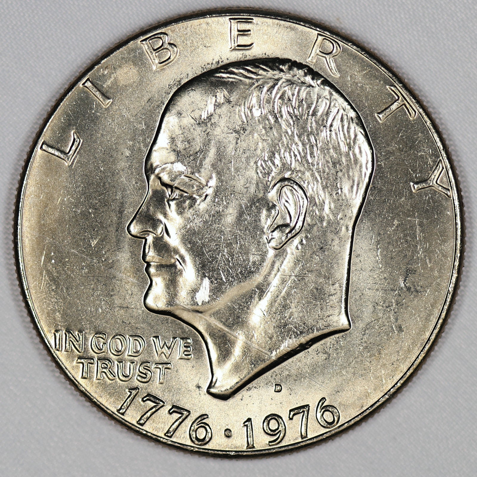 1976-D Type 1 BU Ike Eisenhower Dollar (1 of 2)