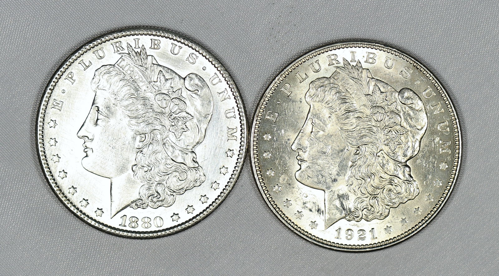 1880 S 1921 BU Morgan Silver Dollar Lot  (1 of 2)