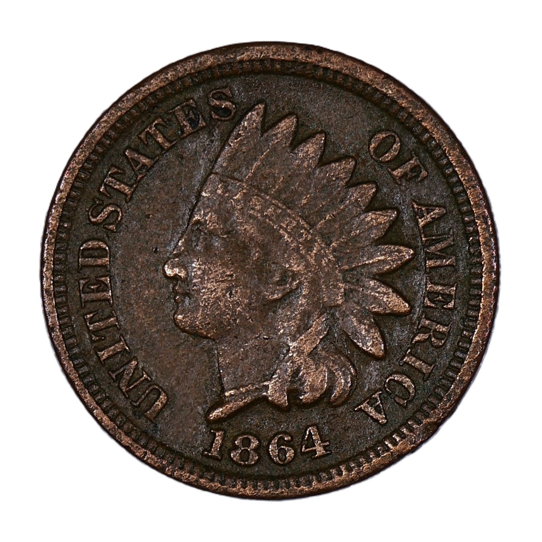 1864 Indian Head Cent XF/AU Bronze (1 of 2)