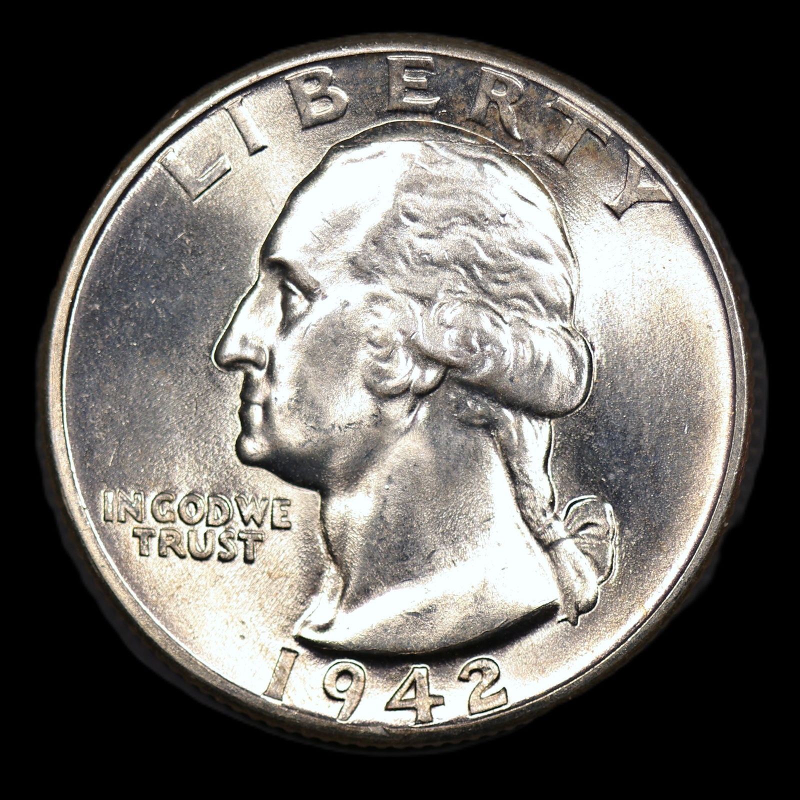 1942 D Washington Silver Quarter GEM+ (1 of 2)