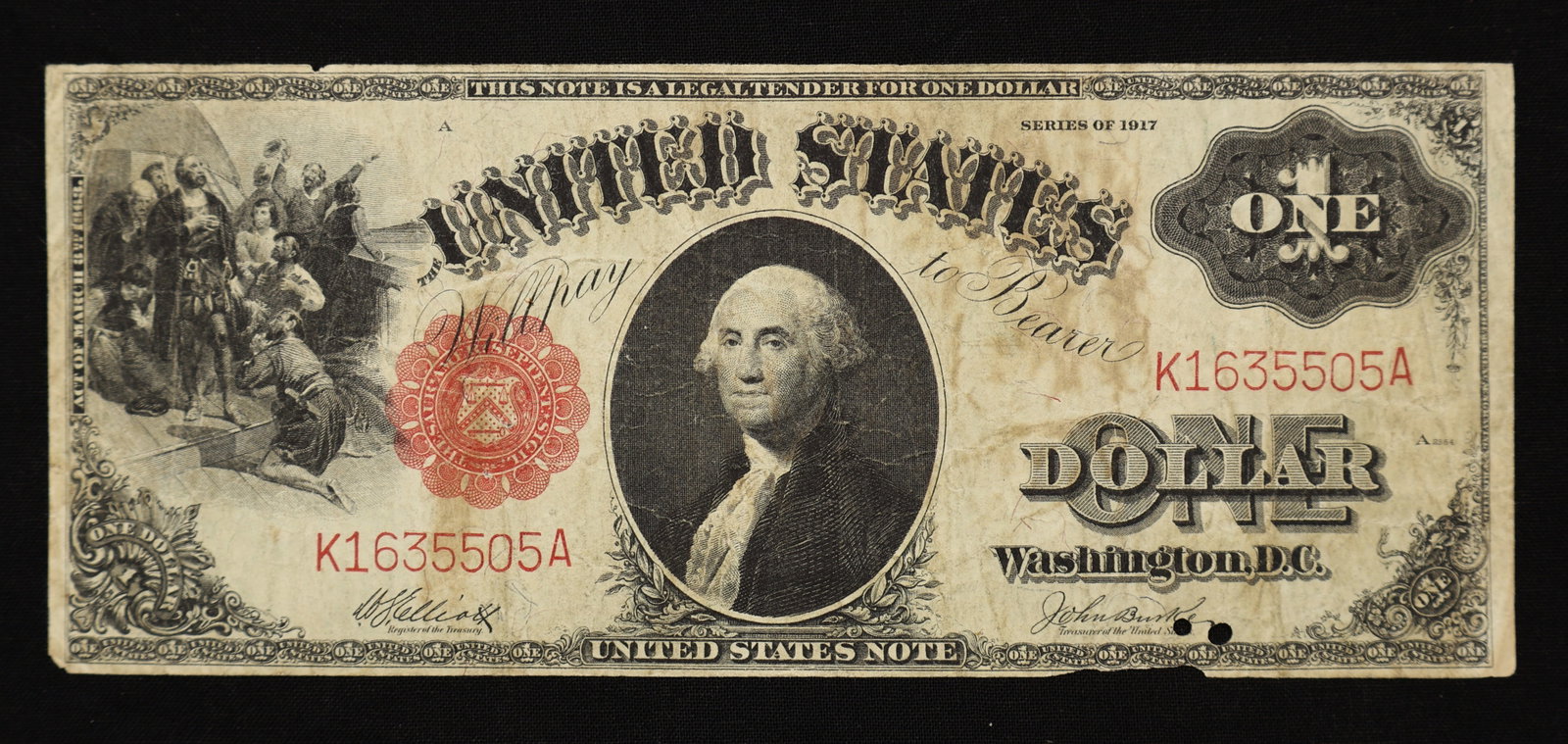 1917 $1 One Dollar Legal Tender Sawhorse Note (1 of 2)