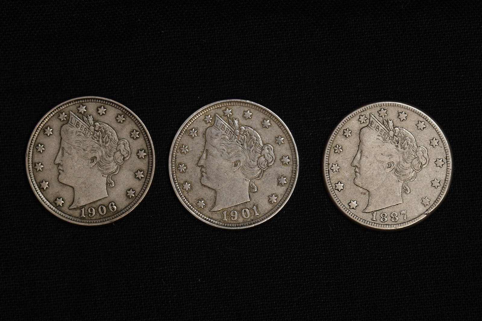 1887 1901 1906 Liberty V Nickel Lot (1 of 2)