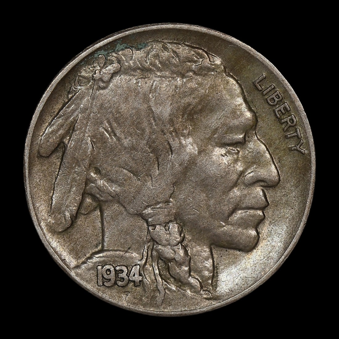 1934 D Buffalo Nickel AU Lustrous! (1 of 2)