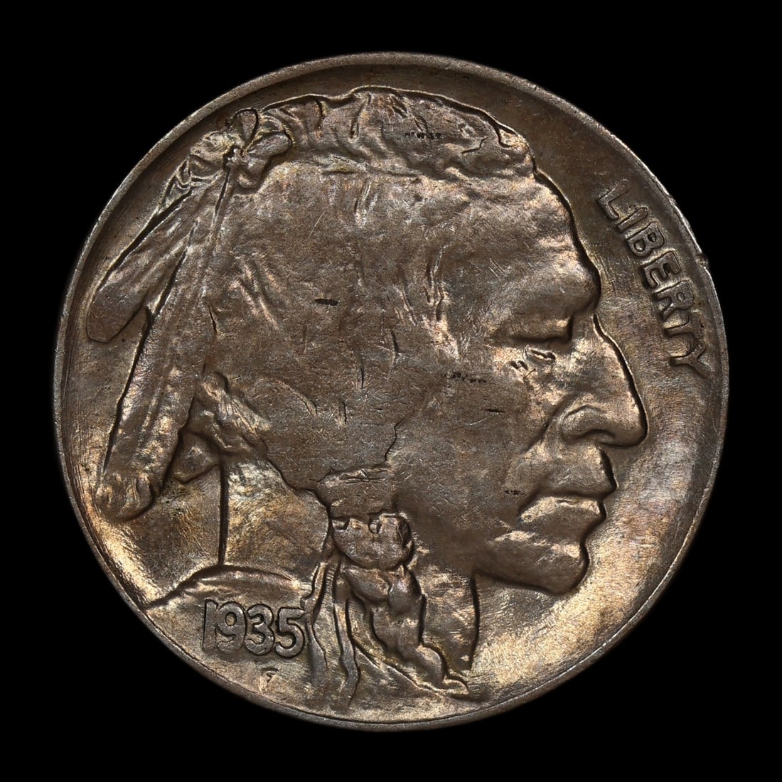1935 D Buffalo Nickel BU Lustrous: 1935 D Buffalo Nickel BU Lustrous