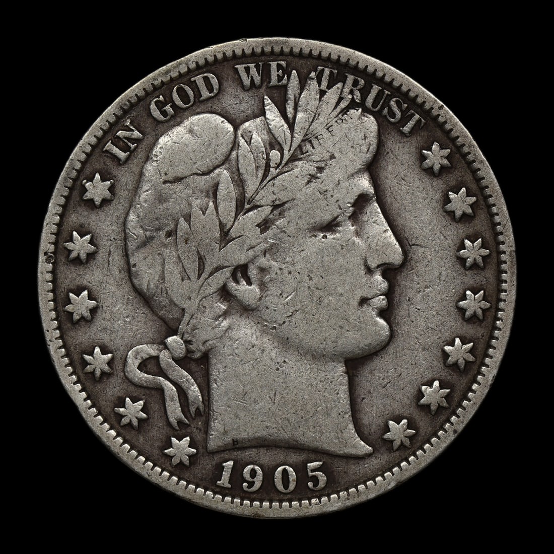 1905 S Barber Half Silver Dollar: 1905 S Barber Half Silver Dollar