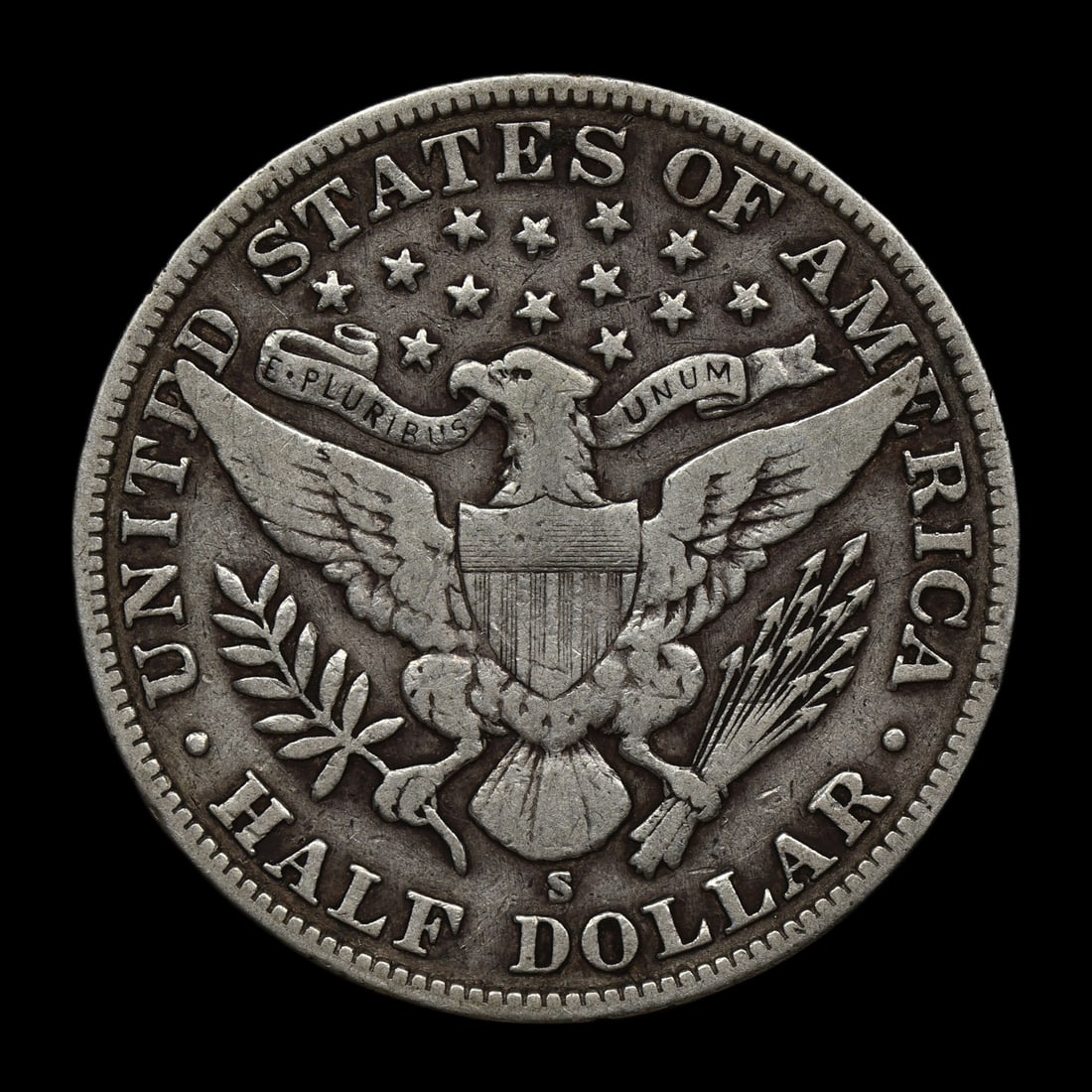 1905 S Barber Half Silver Dollar - 2