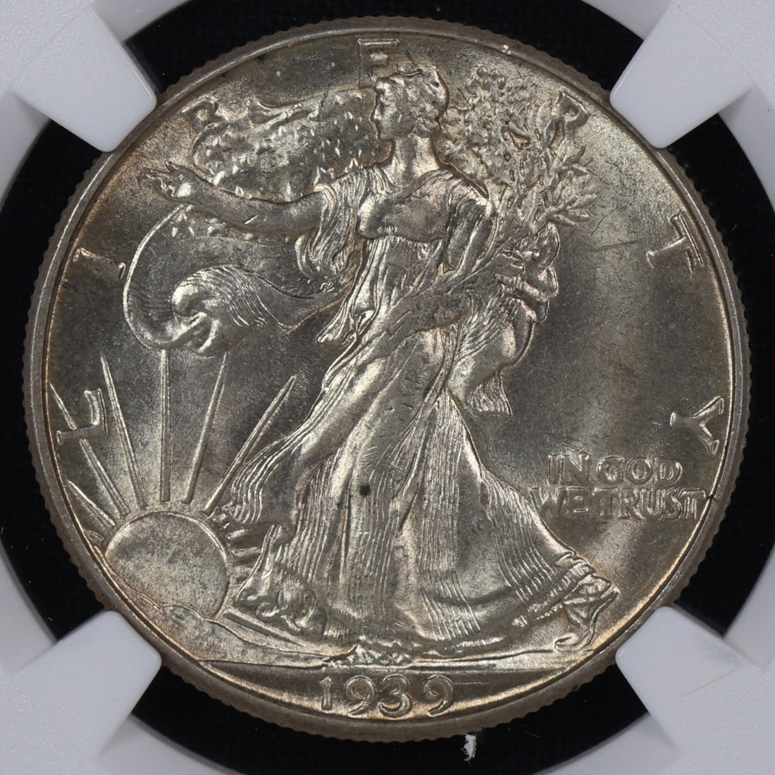 1939 D Walking Liberty Half Dollar NGC MS-64: 1939 D Walking Liberty Half Dollar NGC MS-64