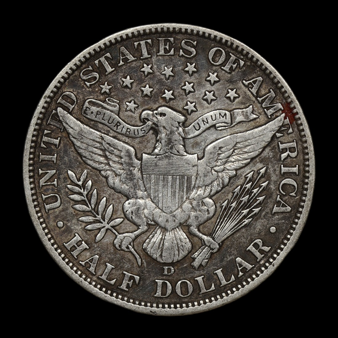 1906 D Barber Half Silver Dollar - 2