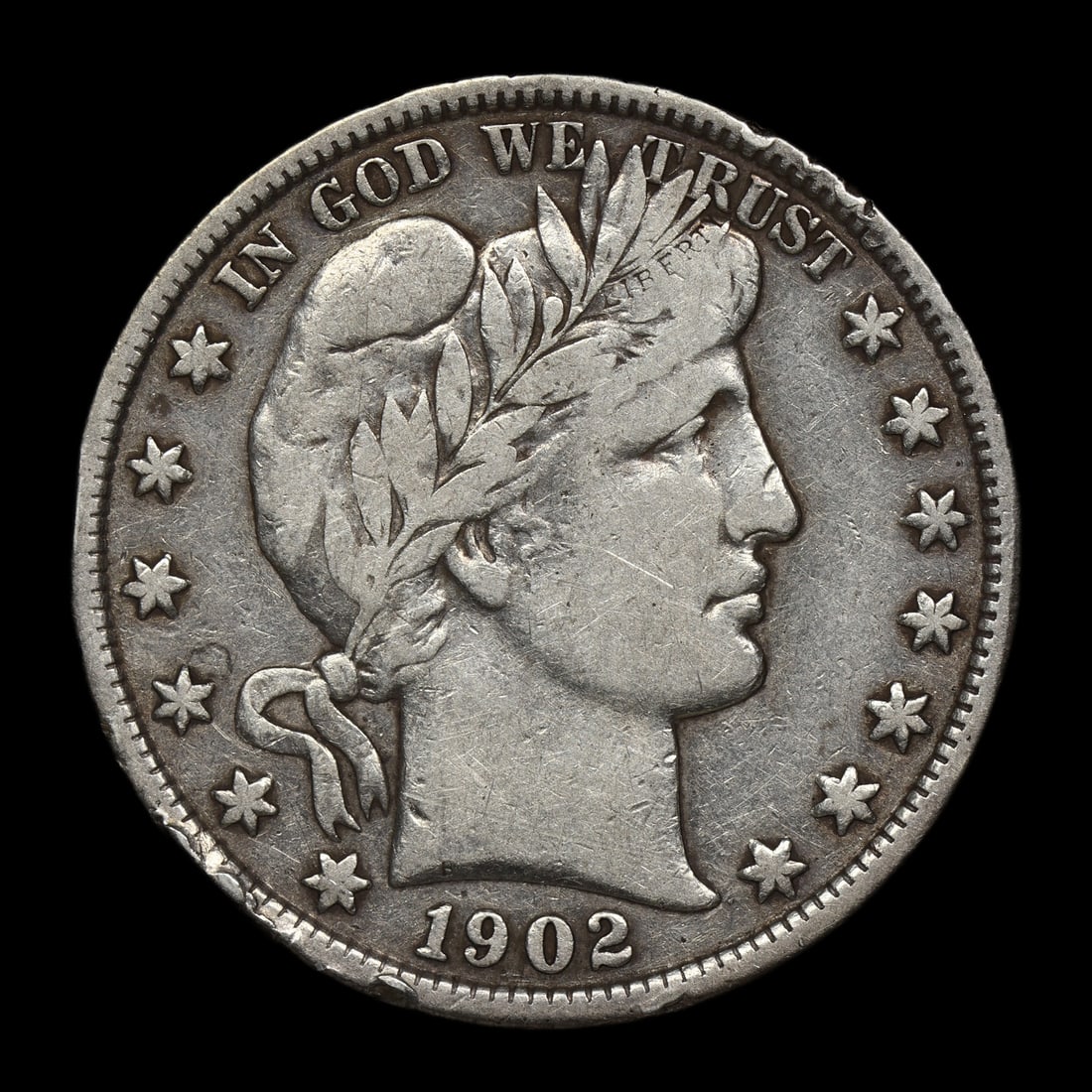 1902 Barber Half Silver Dollar Details (1 of 2)