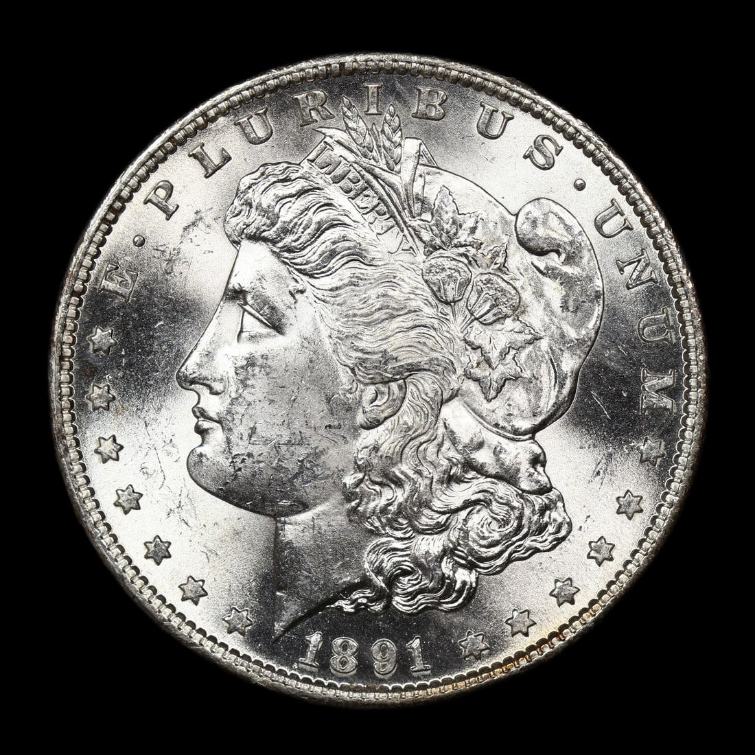 1891 S Morgan Silver Dollar BU+ Better Date: 1891 S Morgan Silver Dollar BU+ Better Date