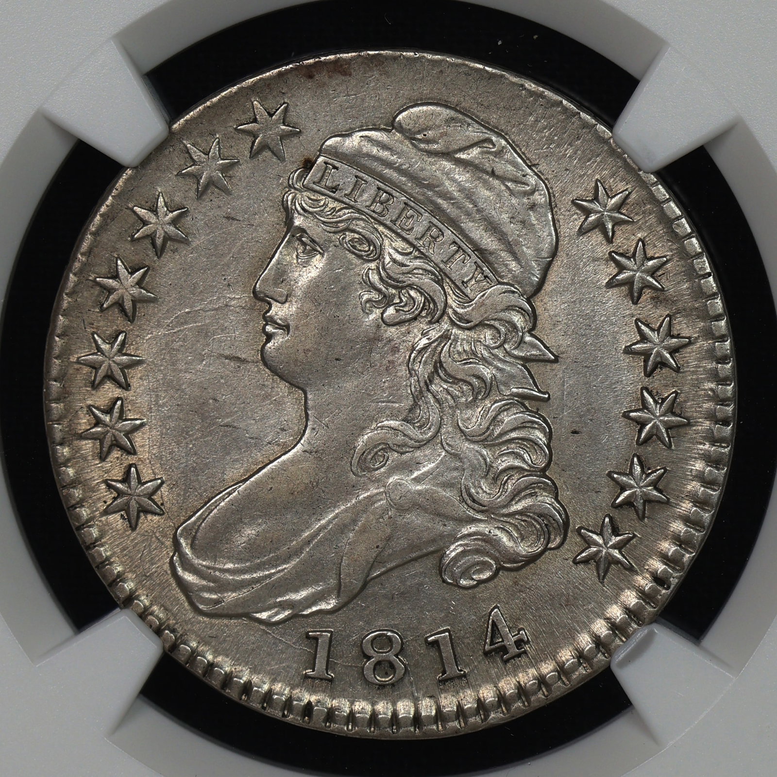 1814 Capped Bust Half Dollar O-104a NGC AU Details: 1814 Capped Bust Half Dollar O-104a NGC AU Details