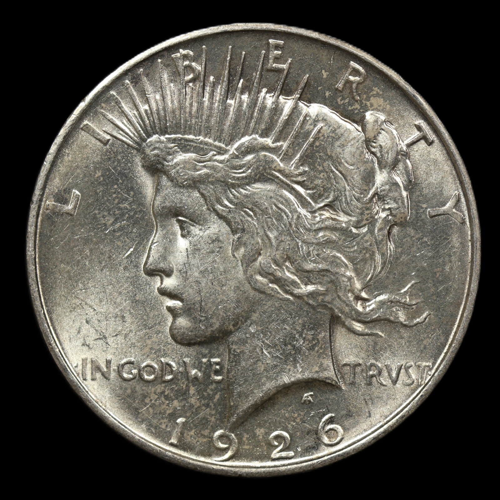 1926 D Peace Dollar Uncirculated Better Date (1 of 2)