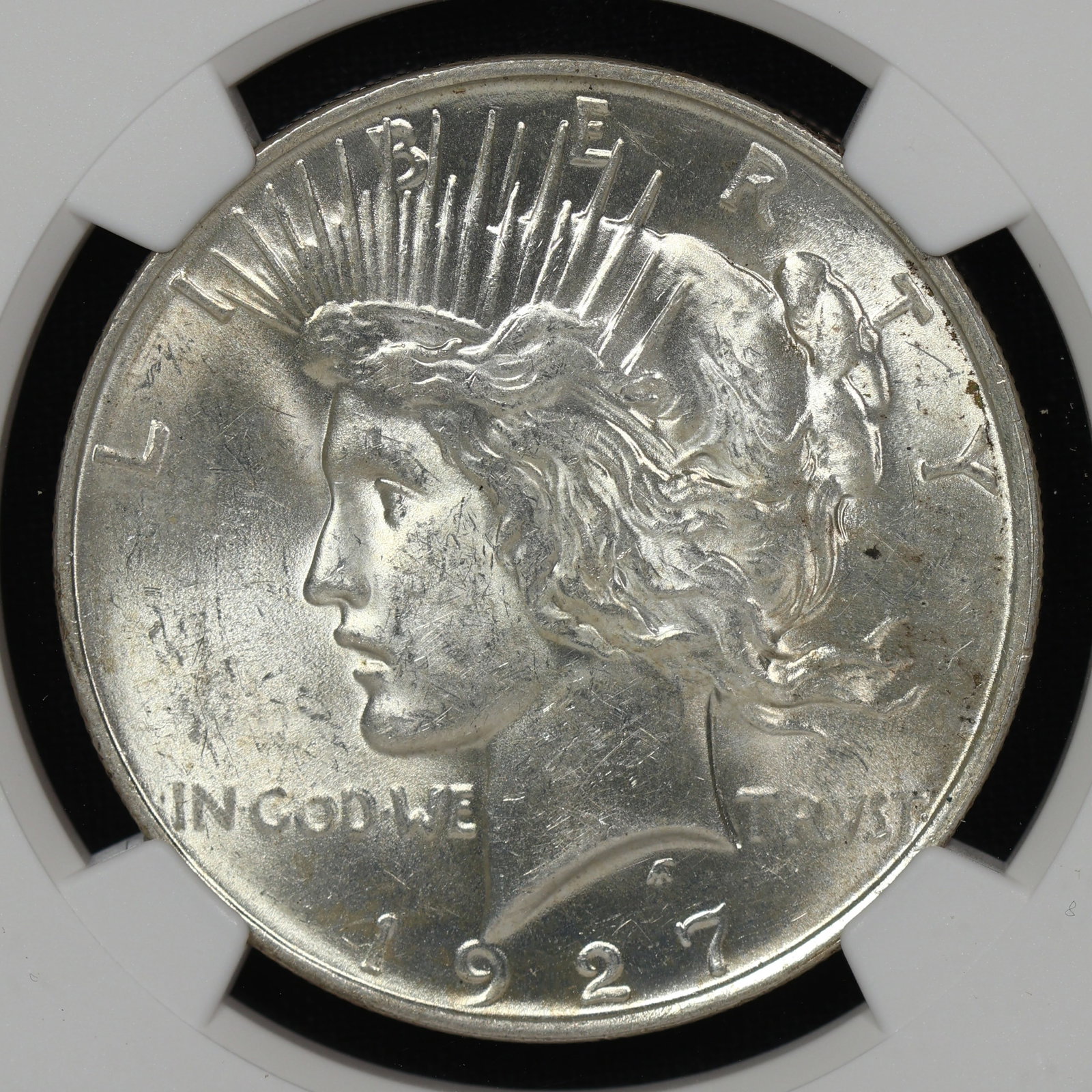 1927 D Peace Silver Dollar NGC MS-61 SEMI KEY: 1927 D Peace Silver Dollar NGC MS-61 SEMI KEY