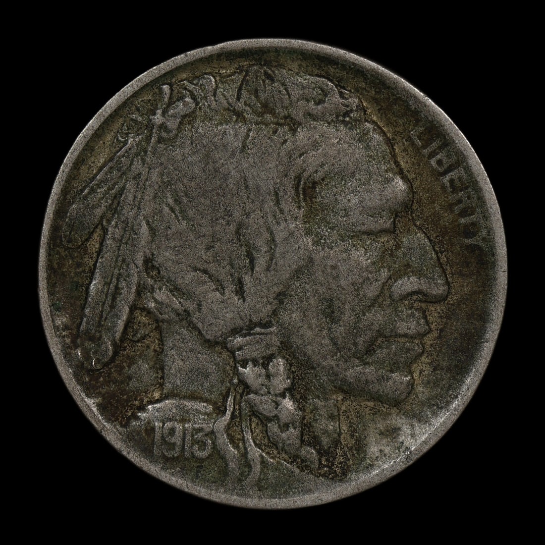1913 D Buffalo Nickel Type 1 XF Details (1 of 2)