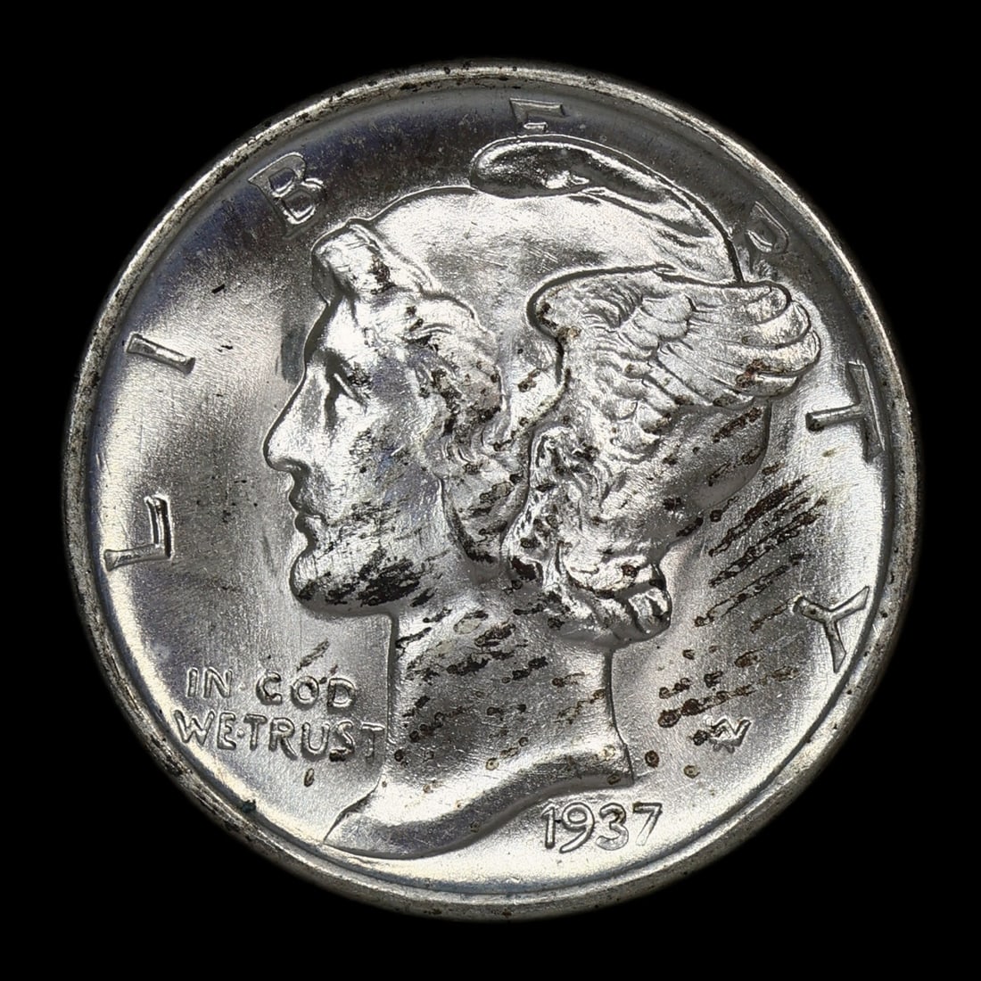 1937 S Mercury Dime SUPERB GEM (1 of 2)