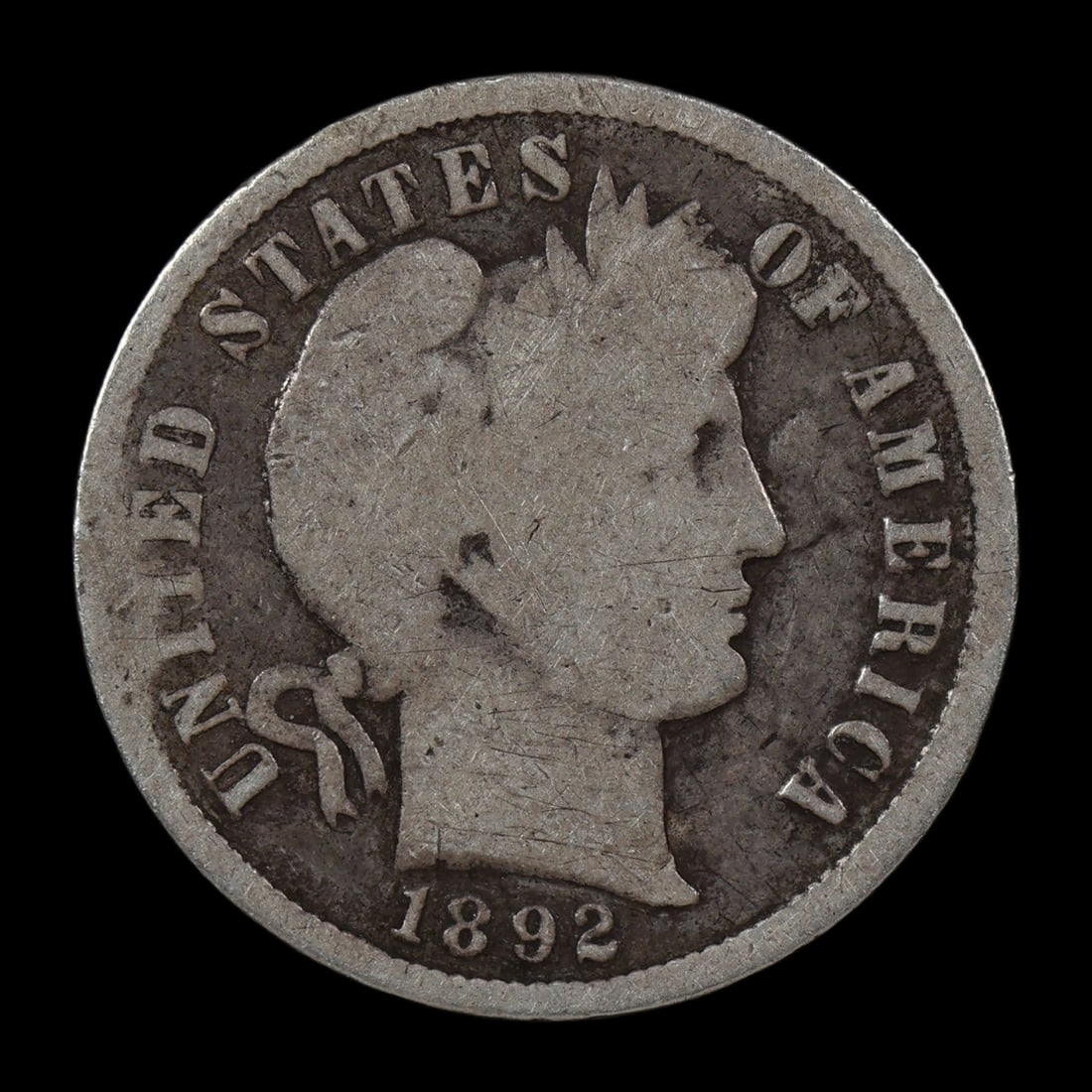 1892 S Barber Silver Dime FIRST YEAR (1 of 2)