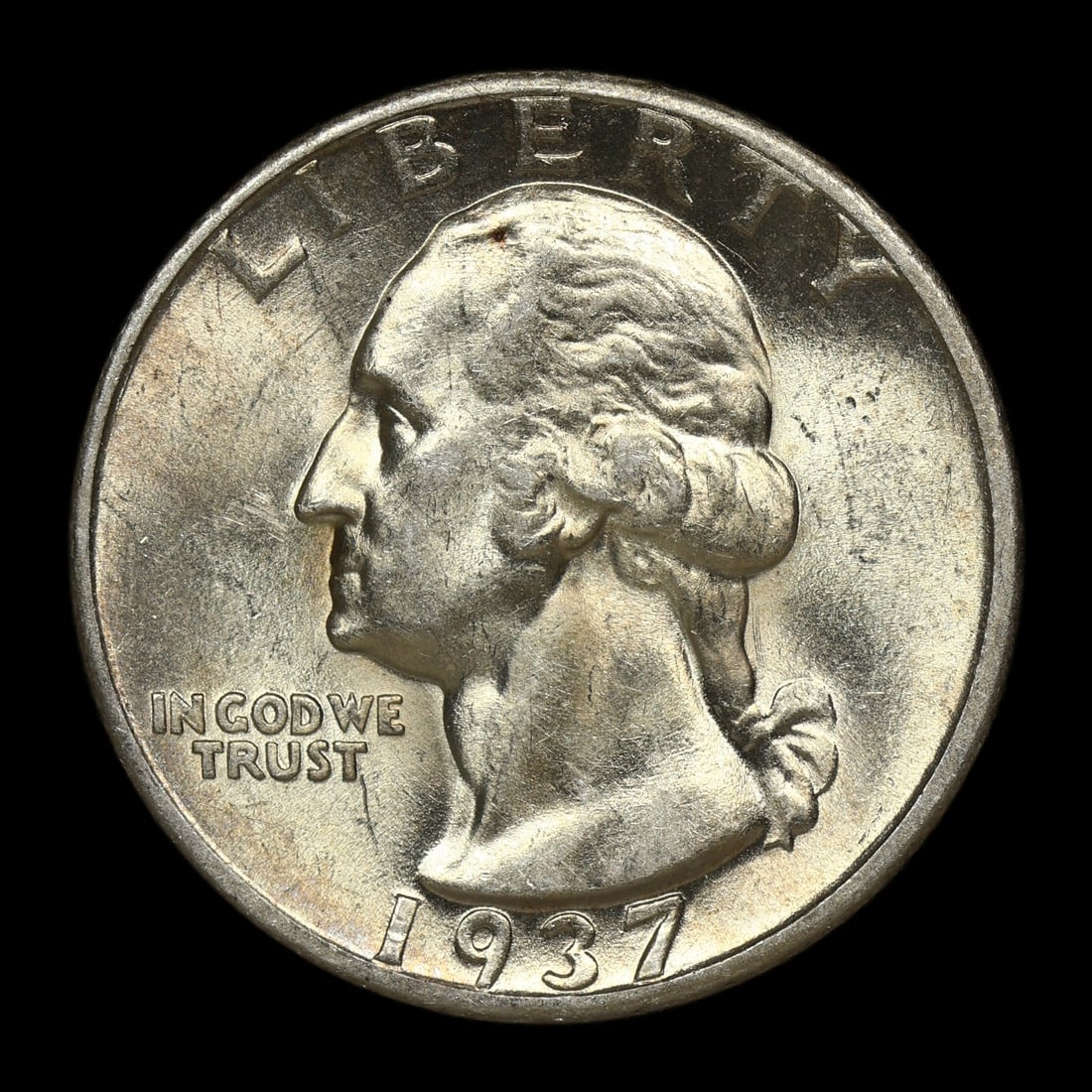 1937 D Washington Silver Quarter AU Better Date (1 of 2)