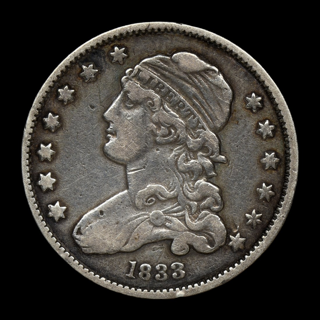 1833 Capped Bust Silver Quarter RARE (1 of 2)