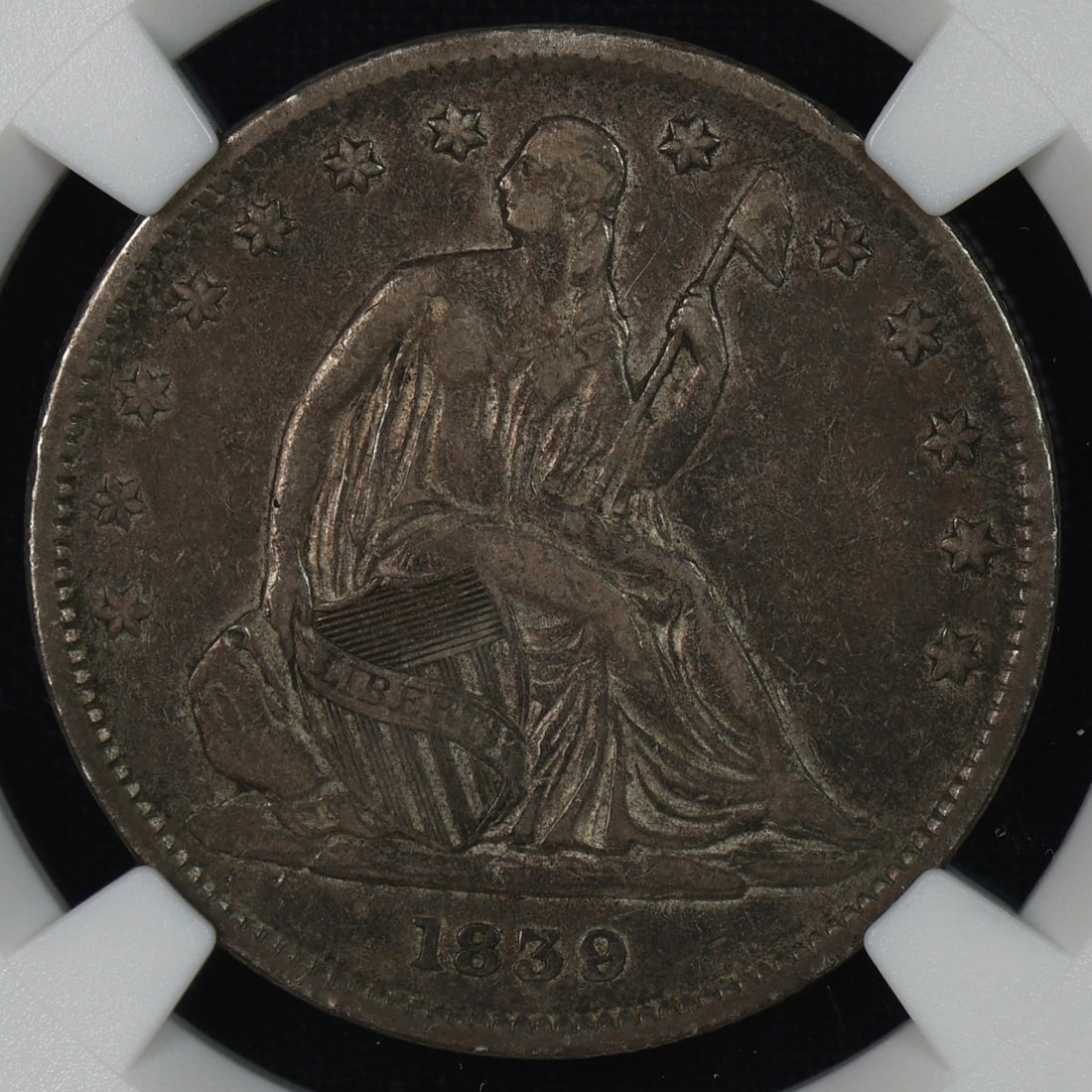 1839 Seated Liberty Half Dollar NGC VF-30 1st YEAR: 1839 Seated Liberty Half Dollar NGC VF-30 1st YEAR