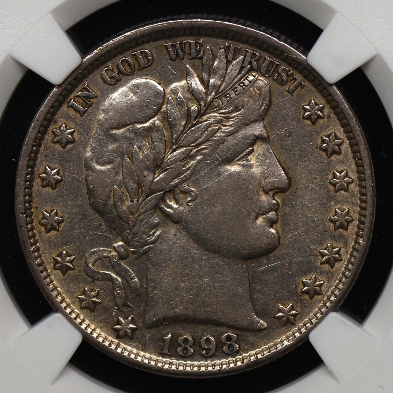 1898 Barber Half Silver Dollar NGC AU Details (1 of 4)
