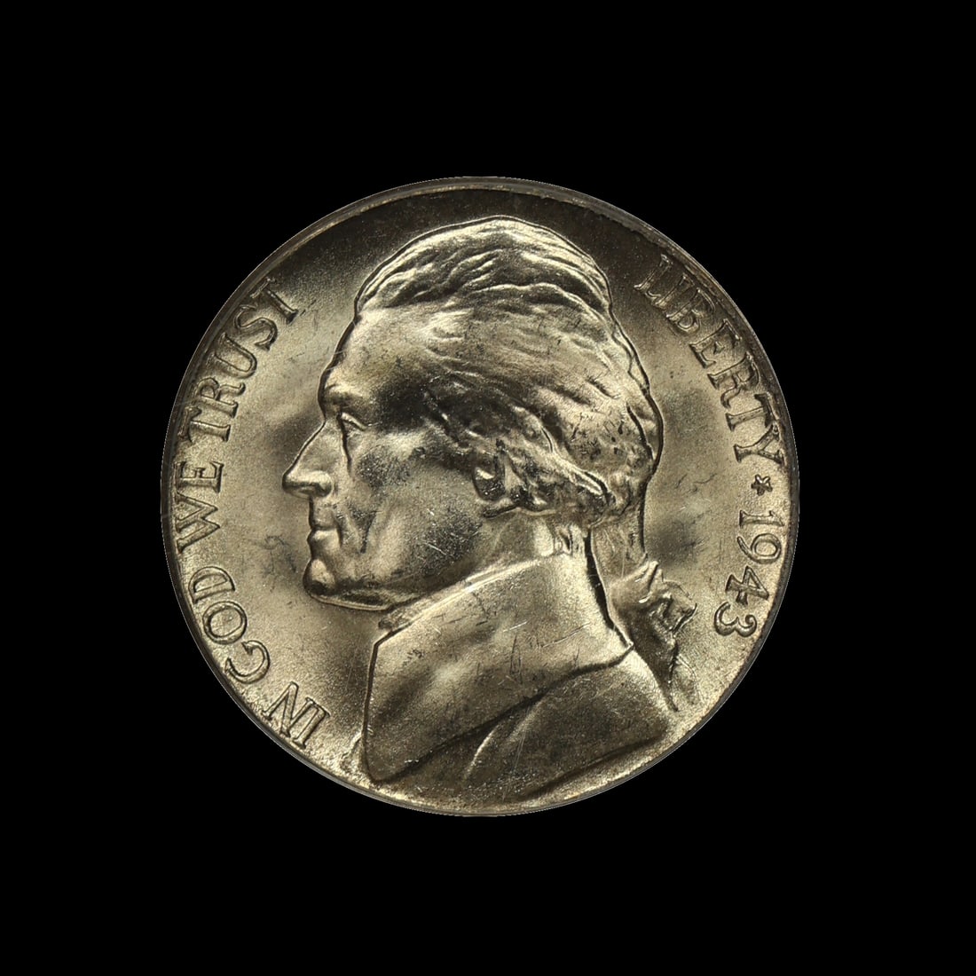 1943 S Jefferson Silver War Nickel PCGS MS 65 FS (1 of 4)