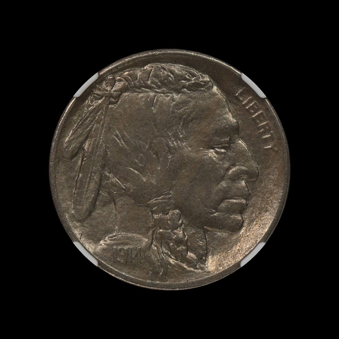 1914 S Buffalo Nickel NGC AU 58 (1 of 4)