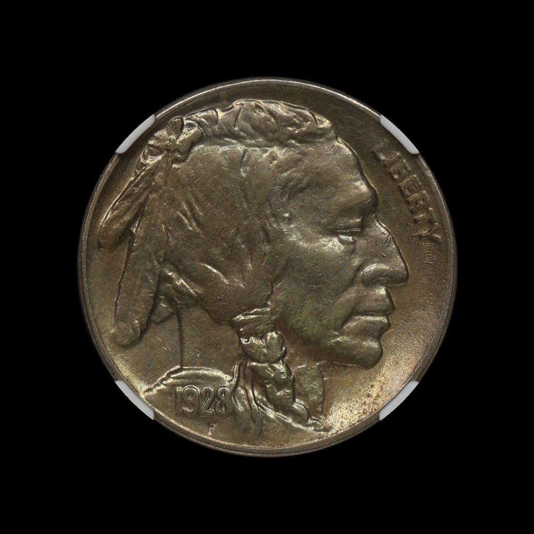 1928 S Buffalo Nickel AU Details Better Date!: (PNXO) A light cleaning is the only thing keeping this one from being choice AU