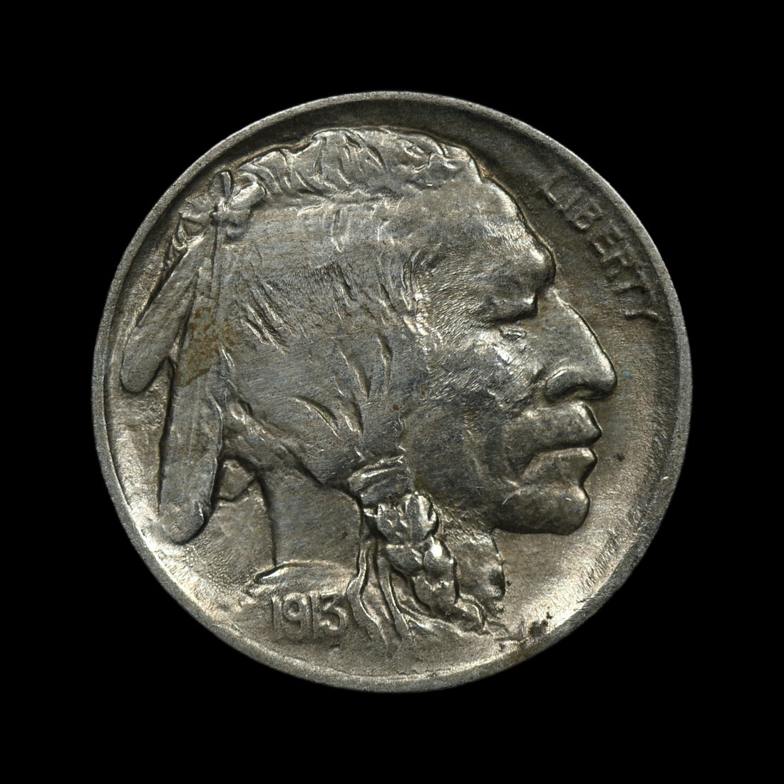 1913 Type 1 Buffalo Nickel UNC Details: (LXLW) Amazing strike very lustrous with a bit unusual surface.