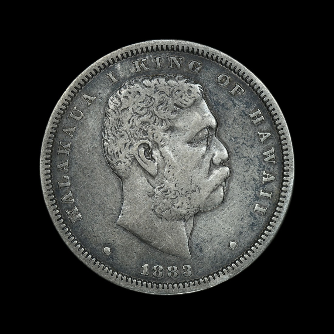 1883 Hawaii Silver Quarter 25c VF RARE!: (FALW) 1883 Hawaii Silver Quarter 25c VF RARE!