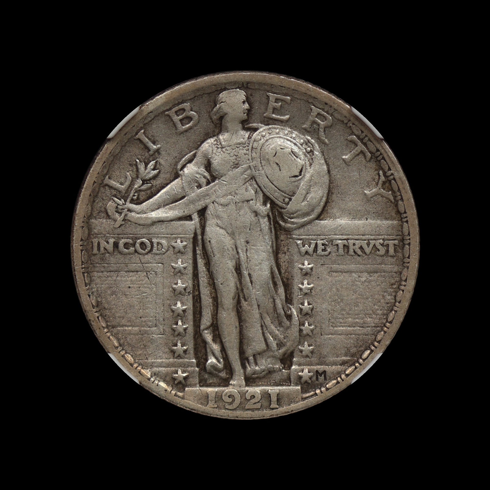 1921 Standing Liberty Quarter NGC XF 40 SEMI KEY: (IOIF) 1921 Standing Liberty Quarter NGC XF 40 SEMI KEY